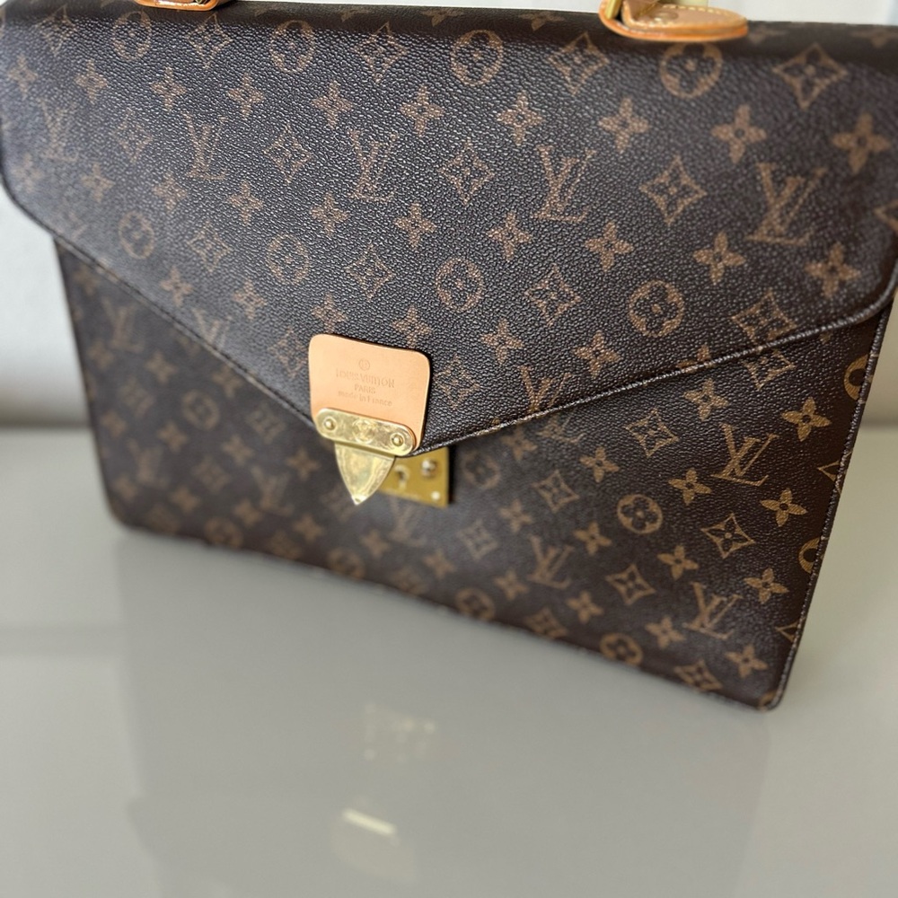 NWT logo brand Brown Monogram Tote